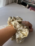 Champagne Gold Satin Scrunchie