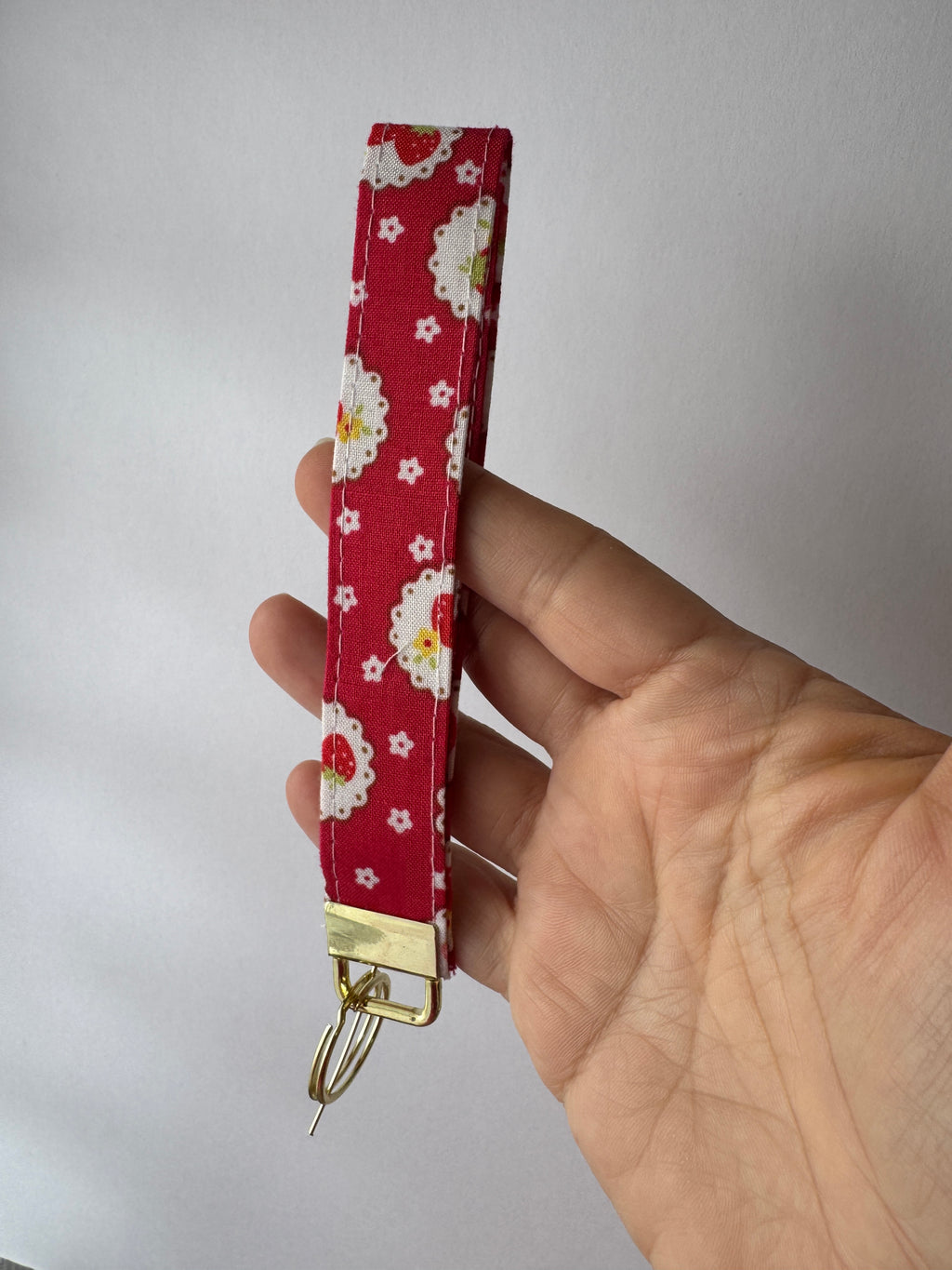 Strawberry Jam Wristlet Keychain