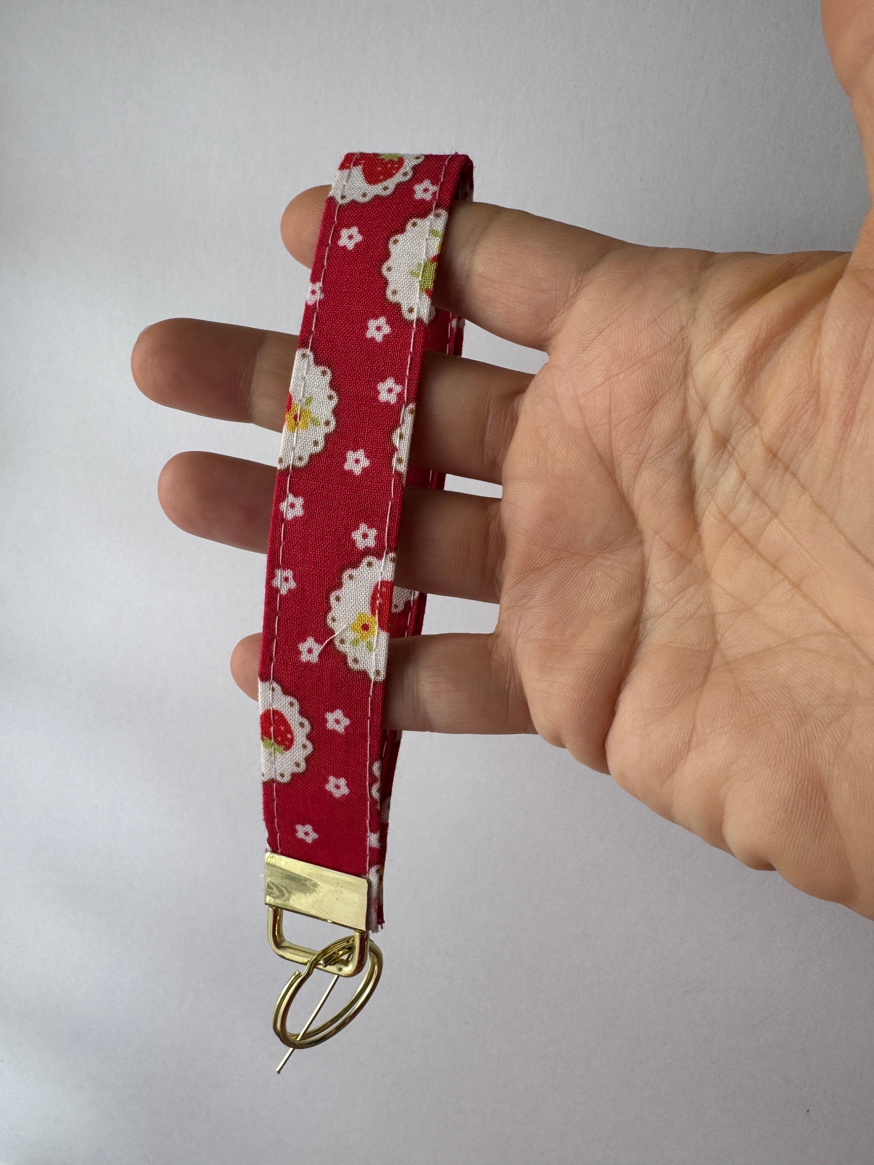 Strawberry Jam Wristlet Keychain