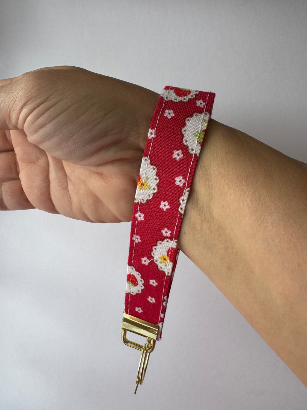 Strawberry Jam Wristlet Keychain