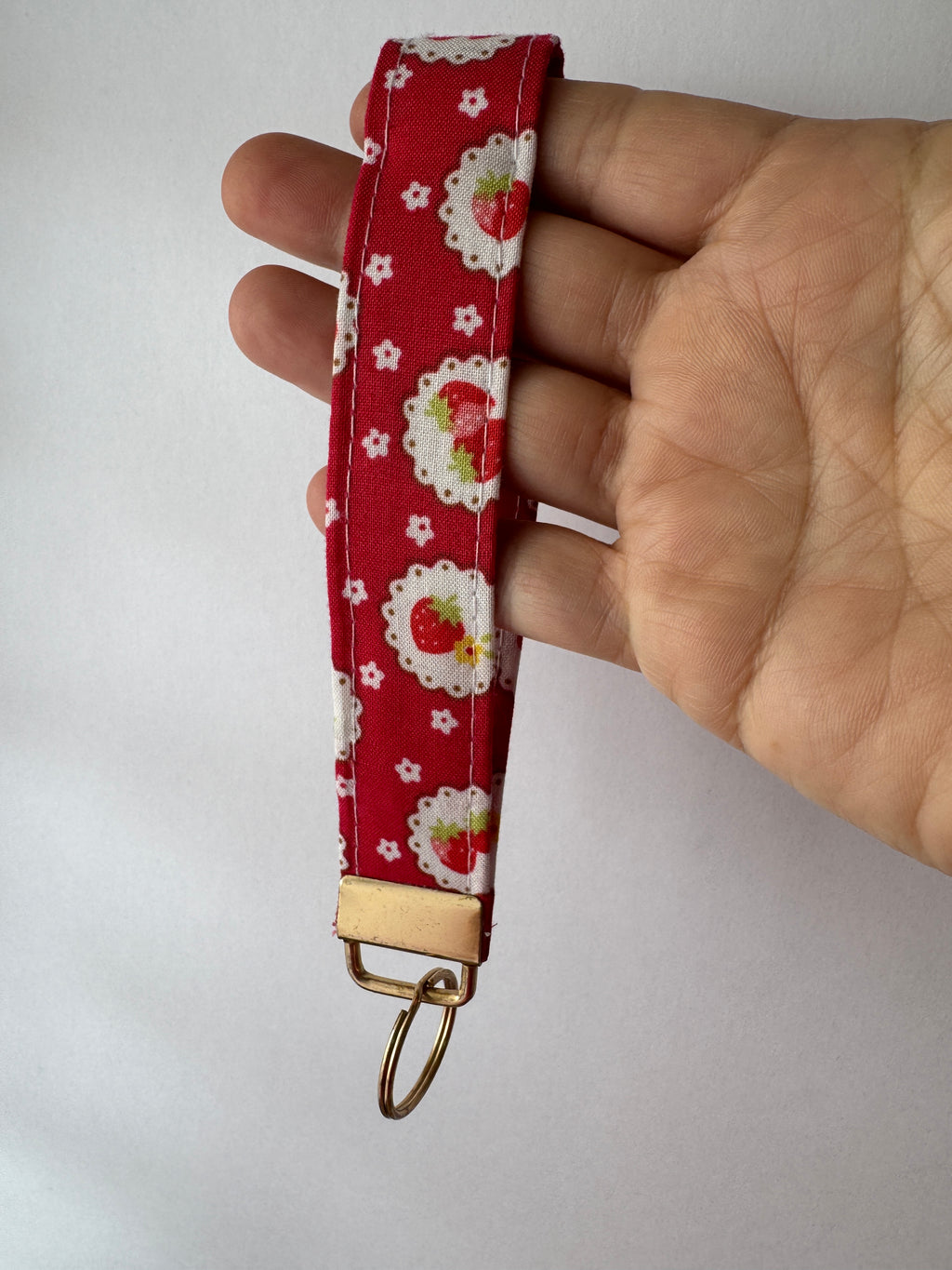 Strawberry Jam Wristlet Keychain