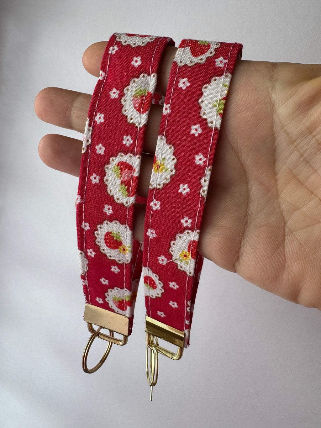 Strawberry Jam Wristlet Keychain