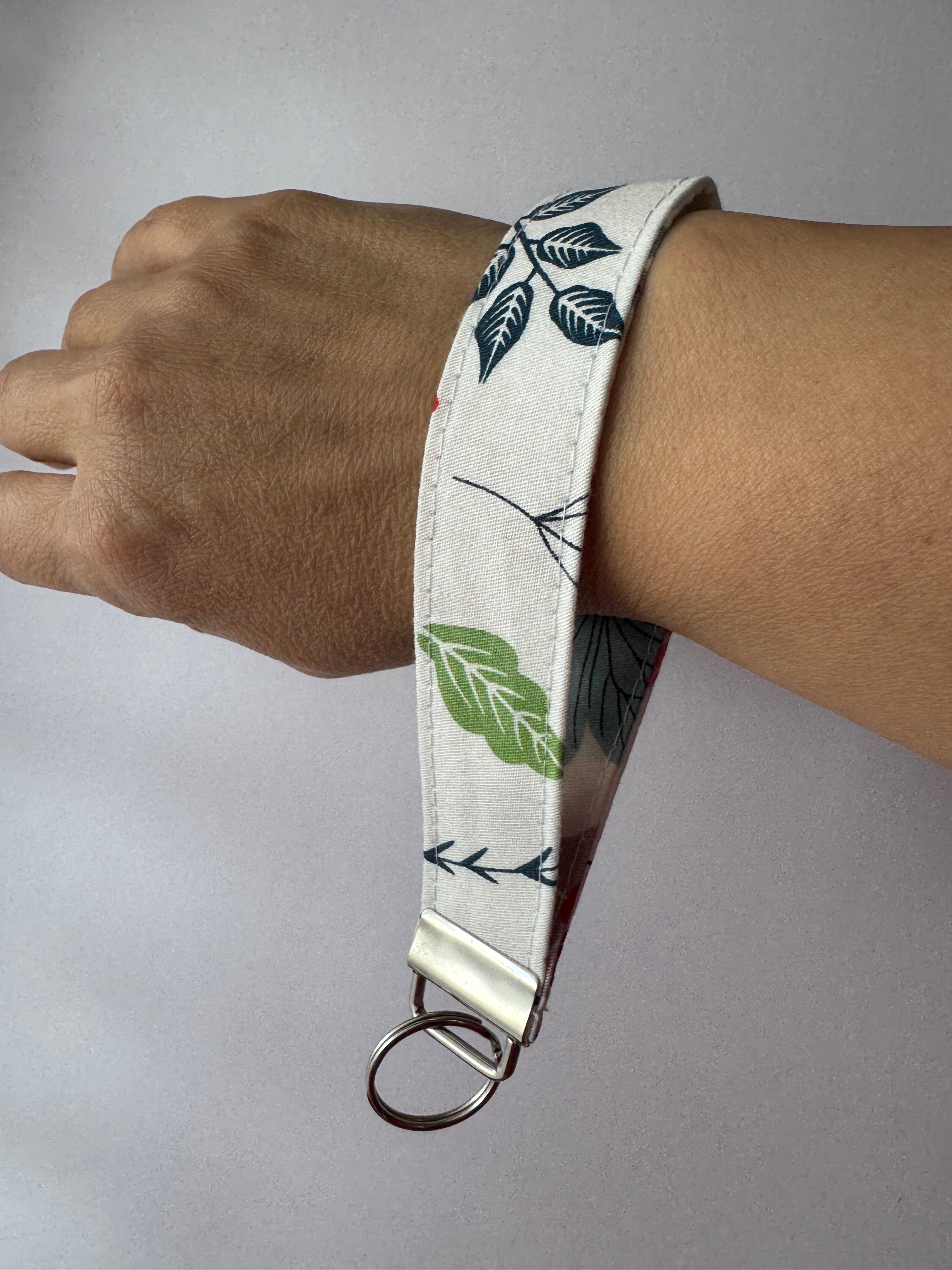 Butterfly Kisses – Handmade Fabric Wristlet Keychain