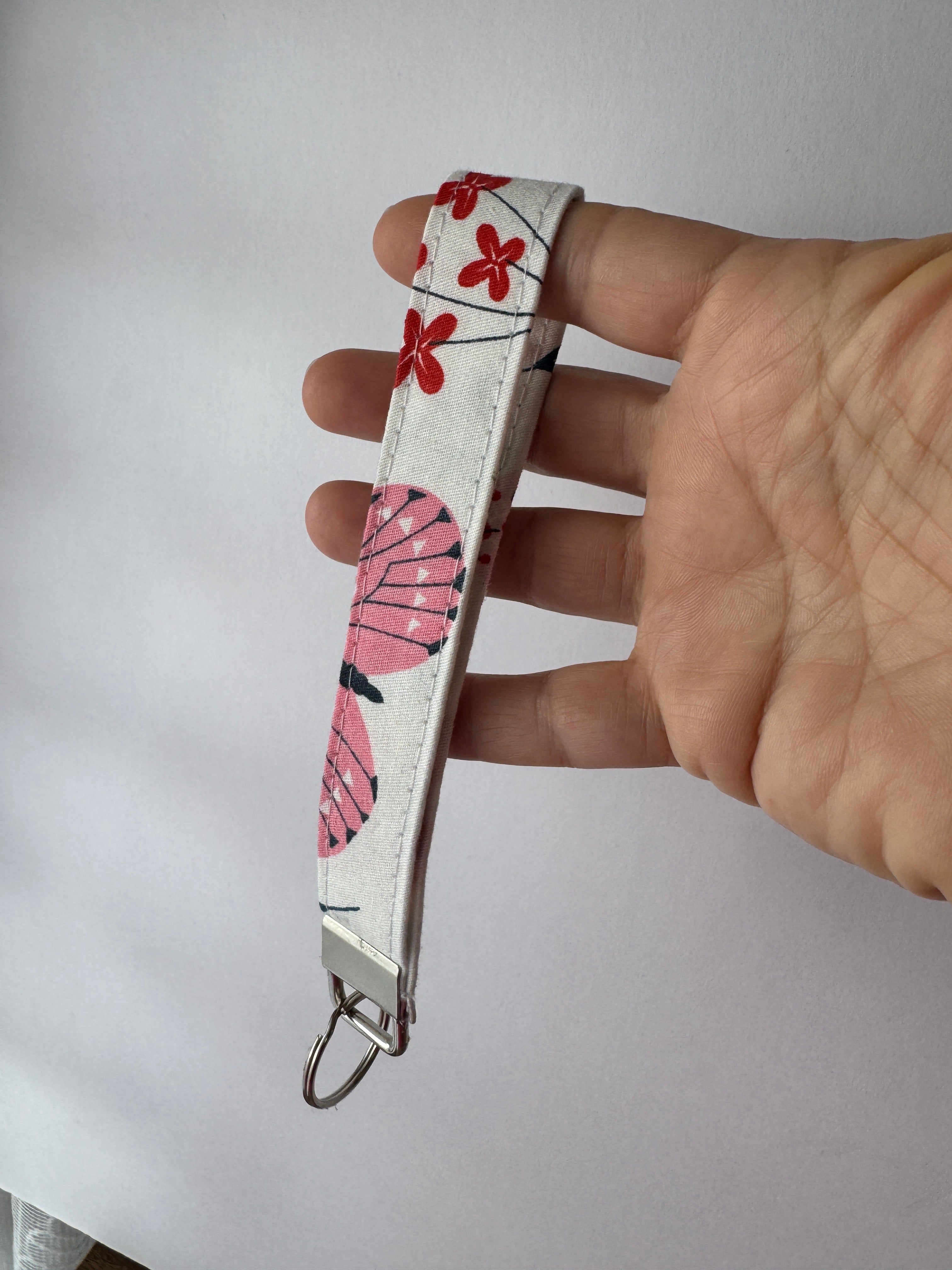 Butterfly Kisses – Handmade Fabric Wristlet Keychain