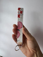 Butterfly Kisses – Handmade Fabric Wristlet Keychain