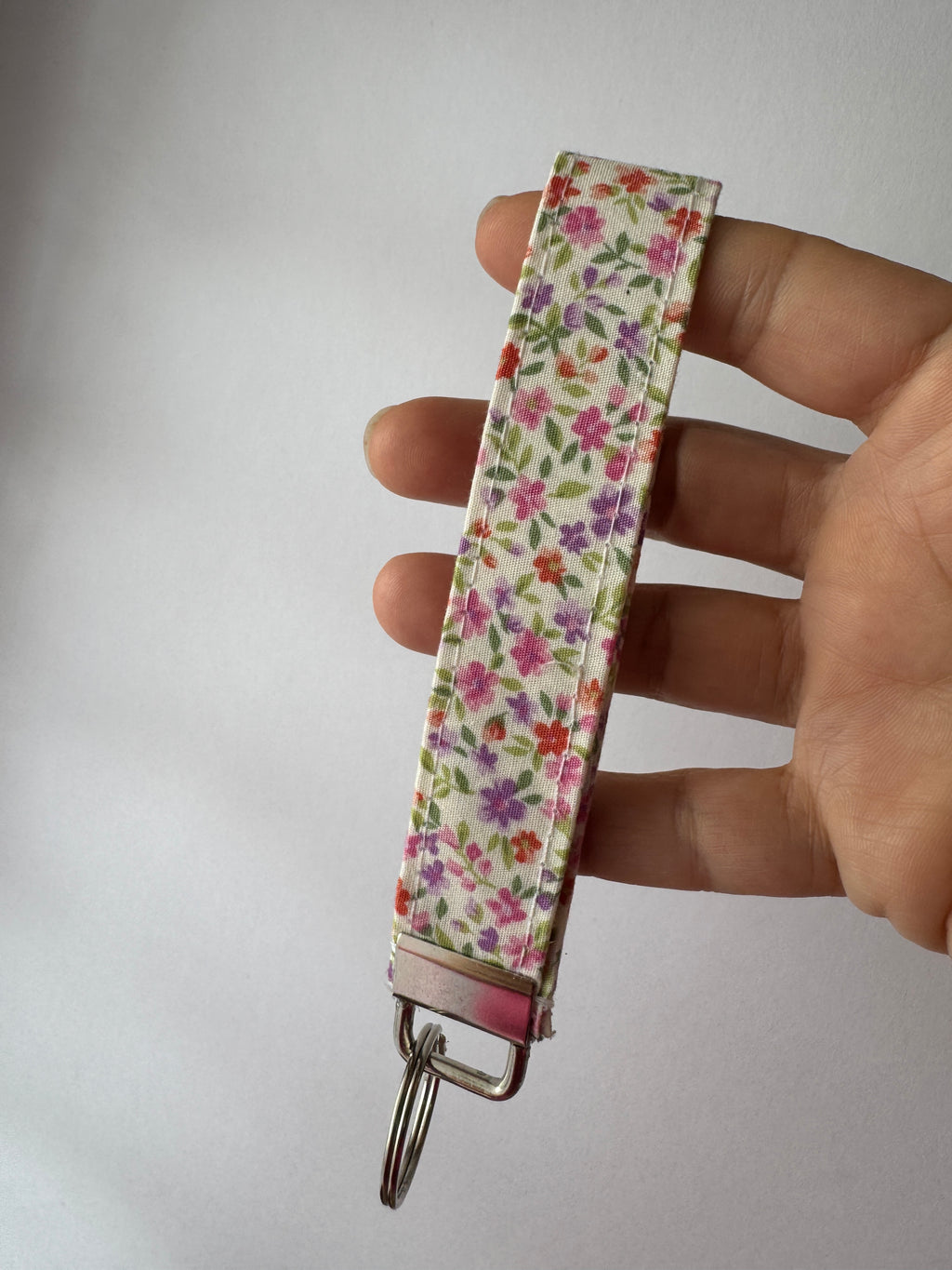 Lavender Field Wristlet Keychain