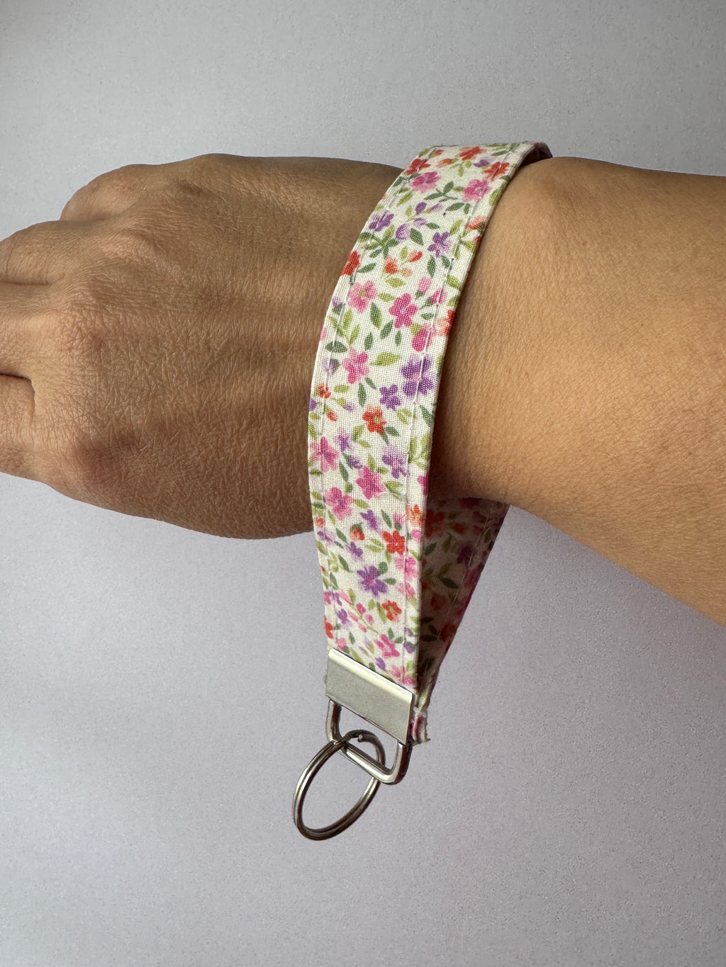 Lavender Field Wristlet Keychain