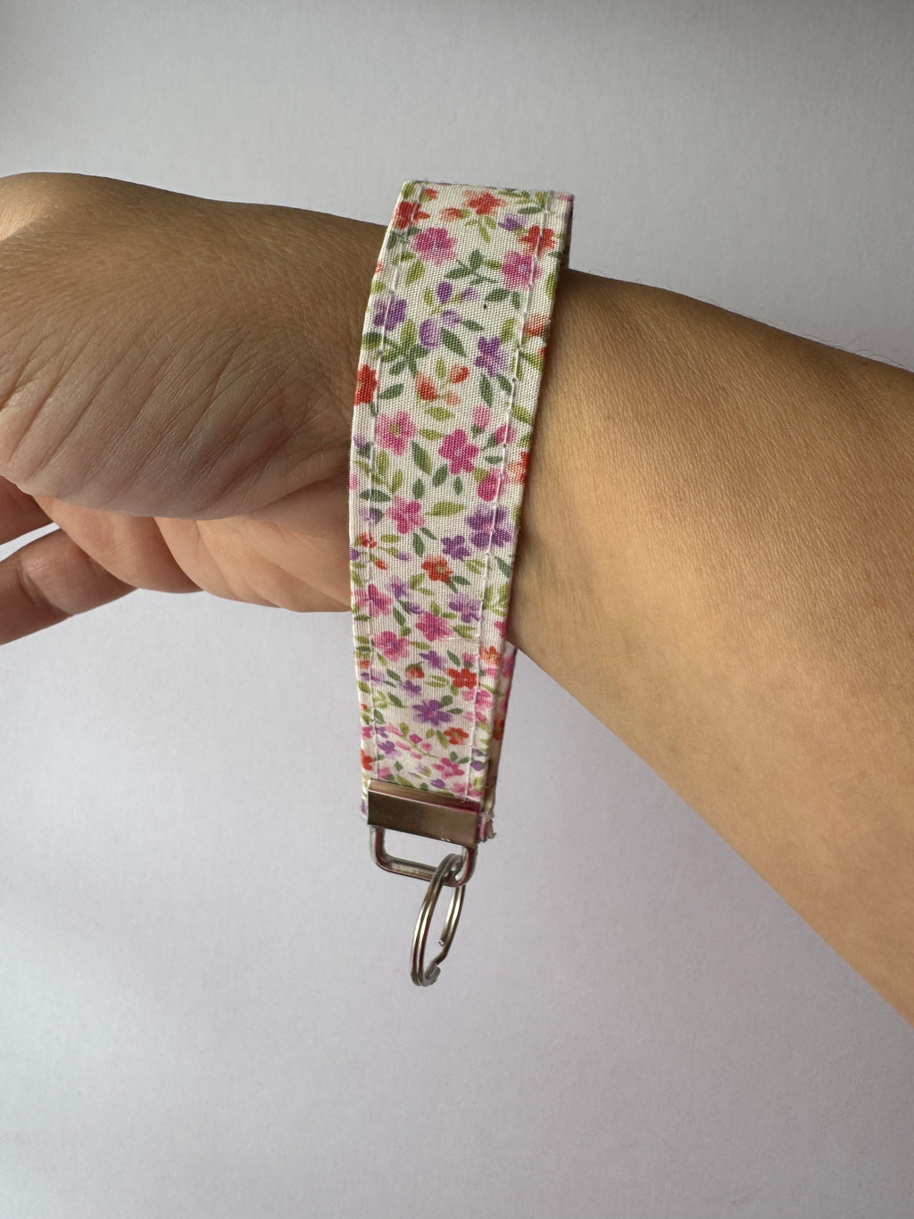 Lavender Field Wristlet Keychain