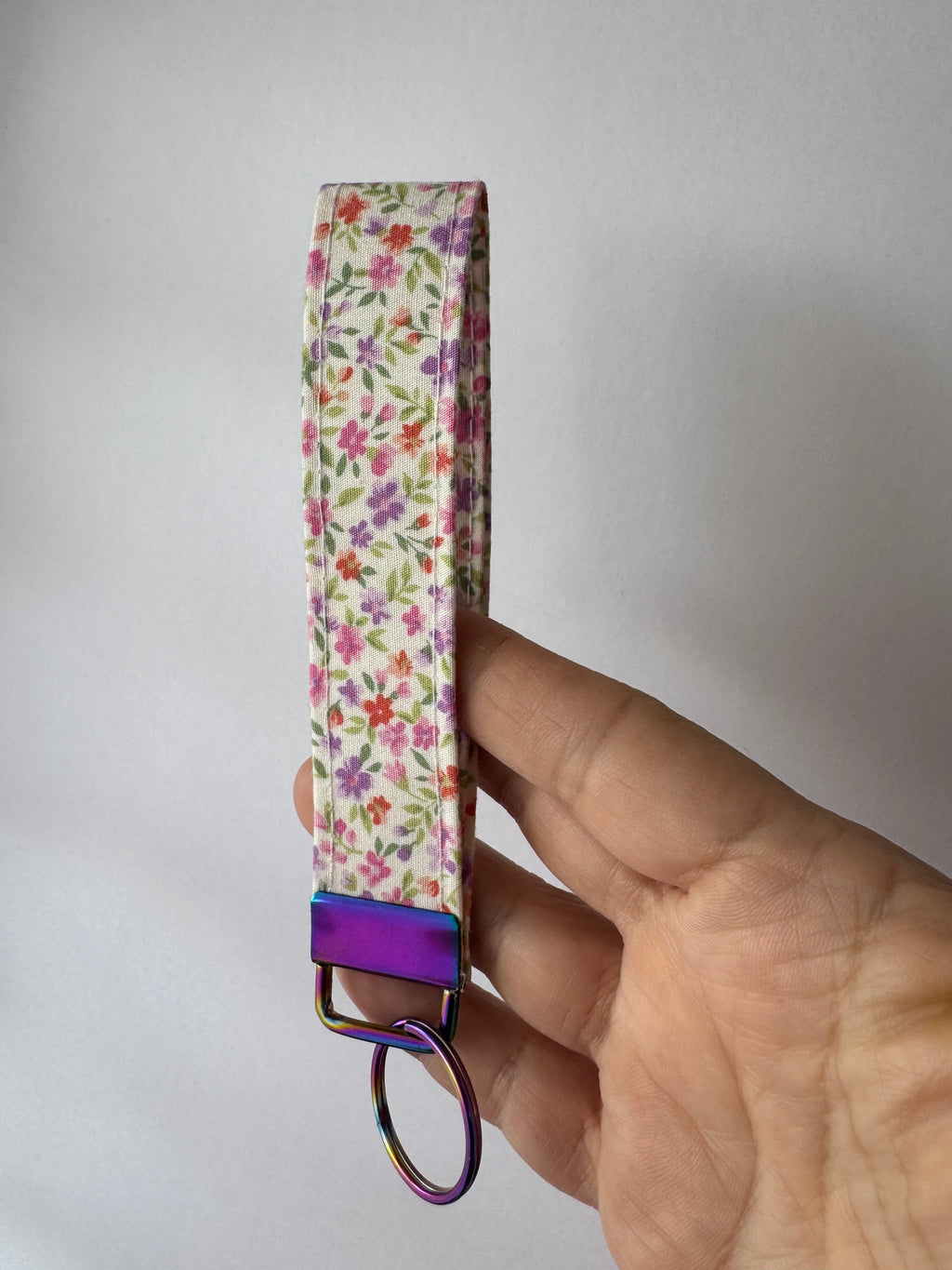 Lavender Field Wristlet Keychain