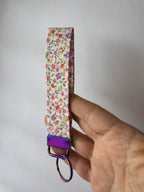 Lavender Field Wristlet Keychain