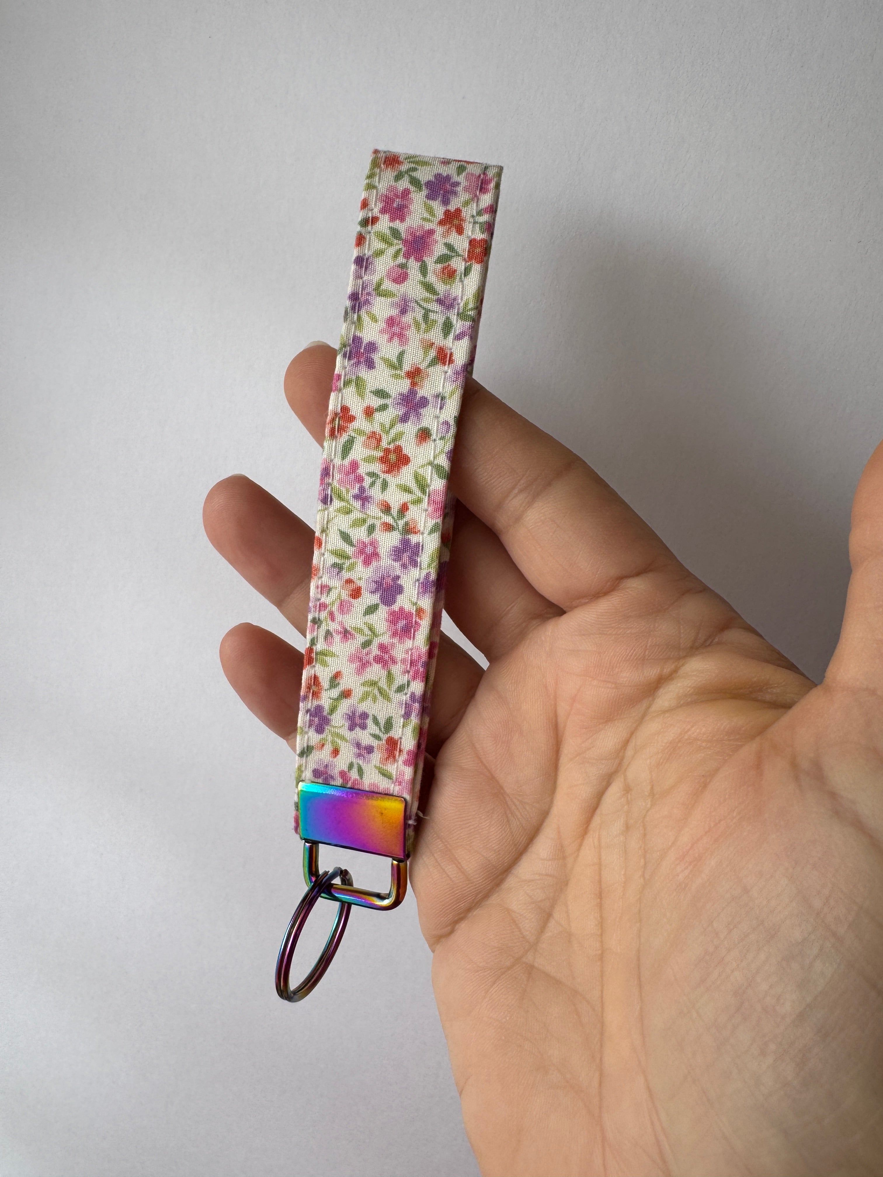Lavender Field Wristlet Keychain