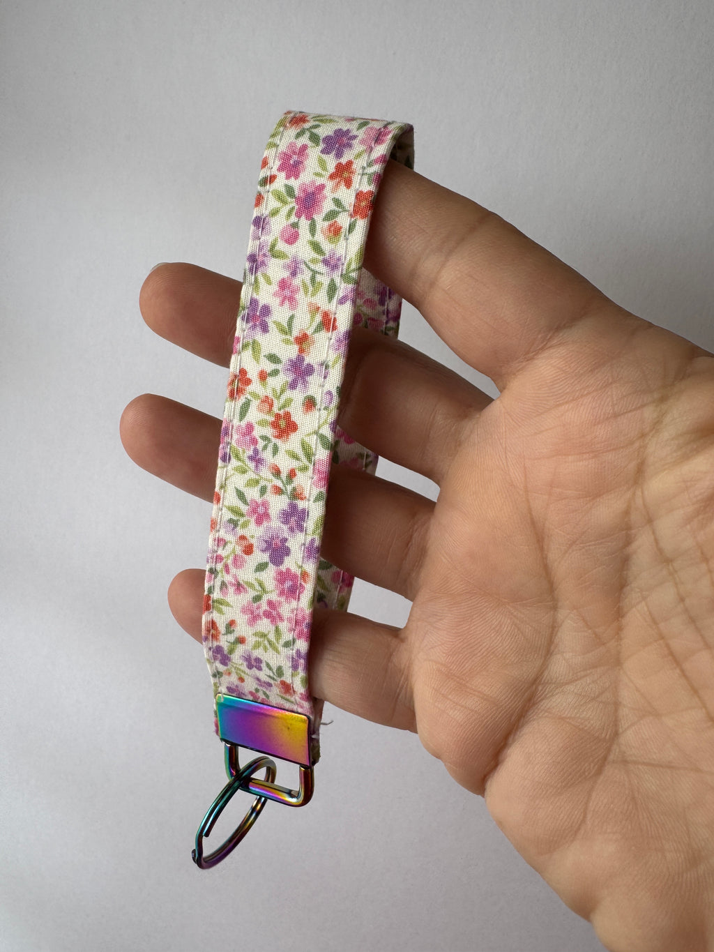 Lavender Field Wristlet Keychain