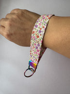 Lavender Field Wristlet Keychain
