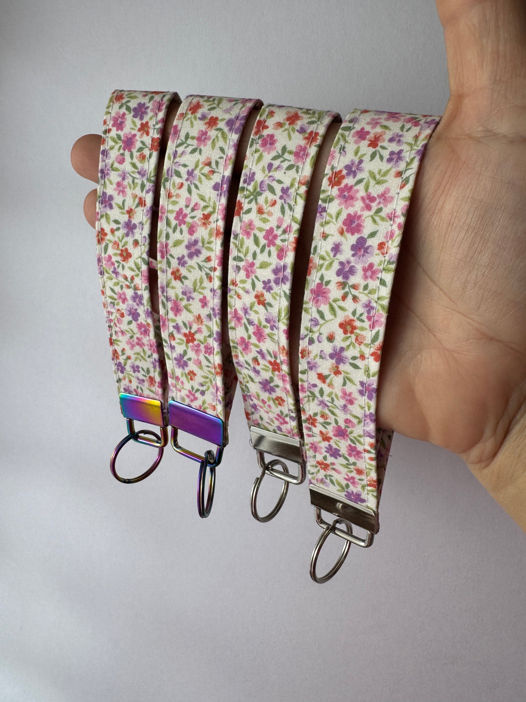 Lavender Field Wristlet Keychain