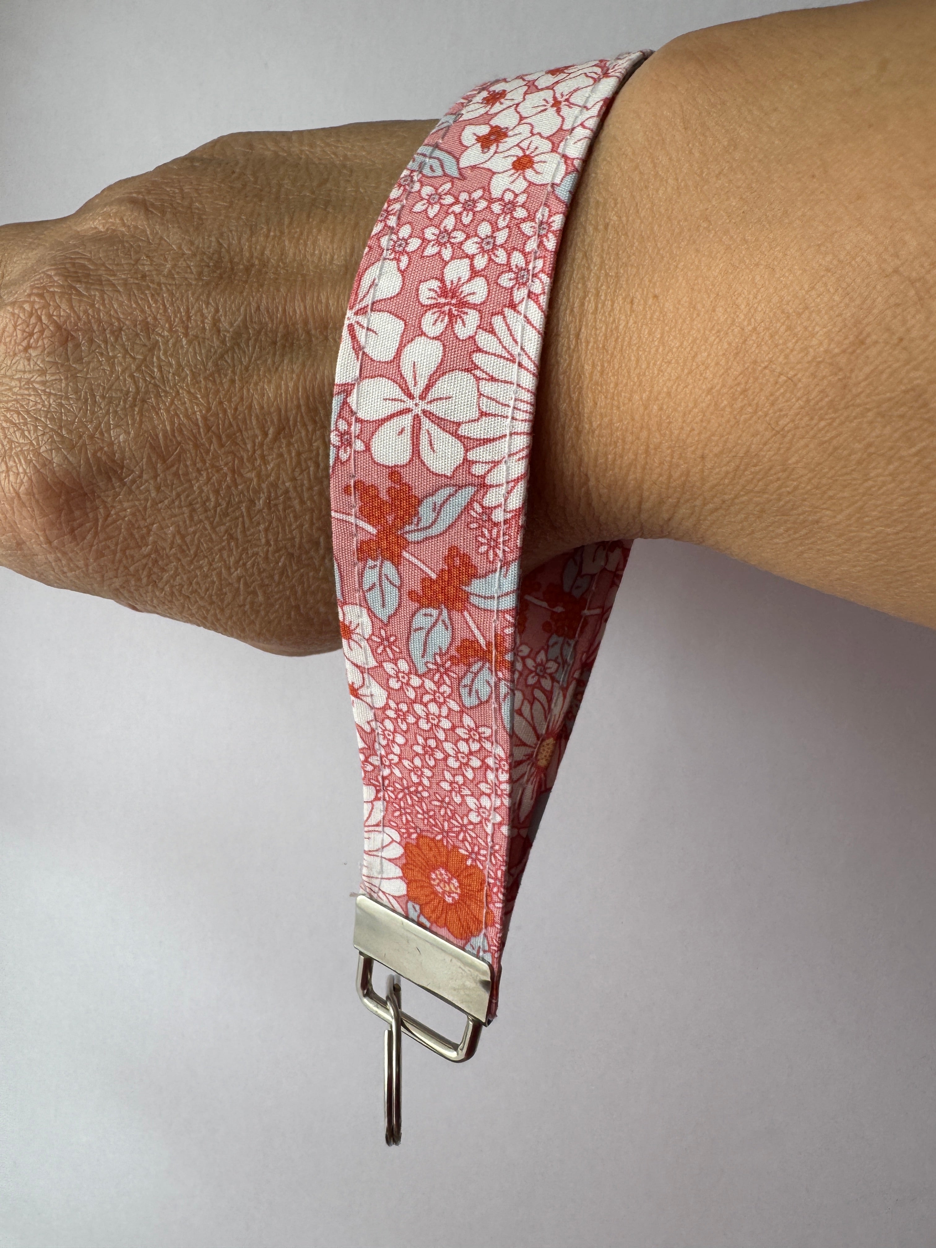 Sunset Bloom Wristlet Keychain