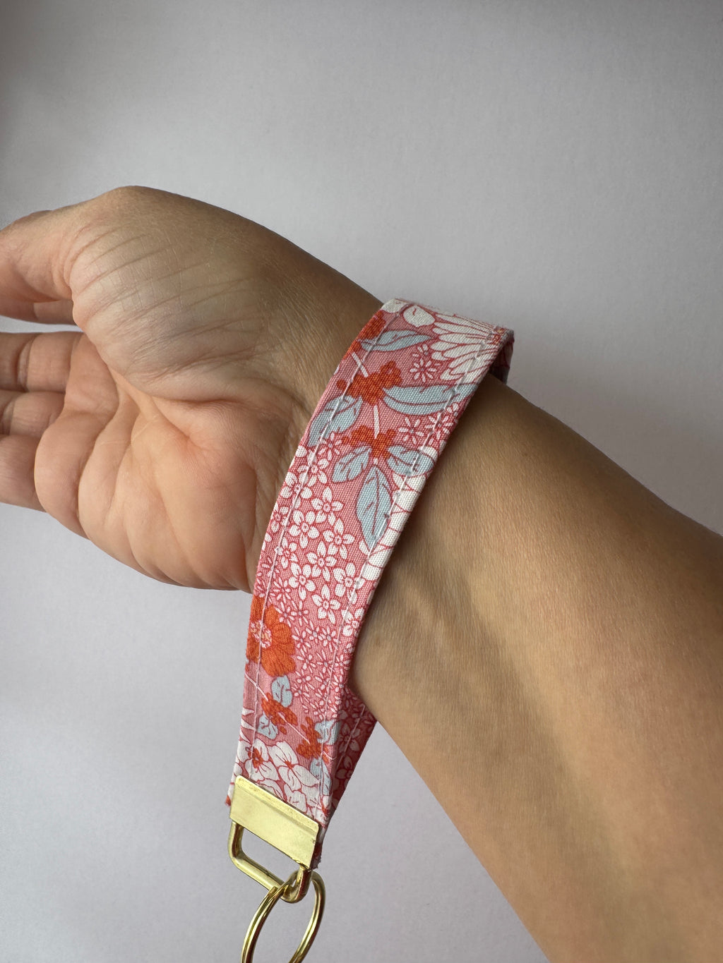 Sunset Bloom Wristlet Keychain