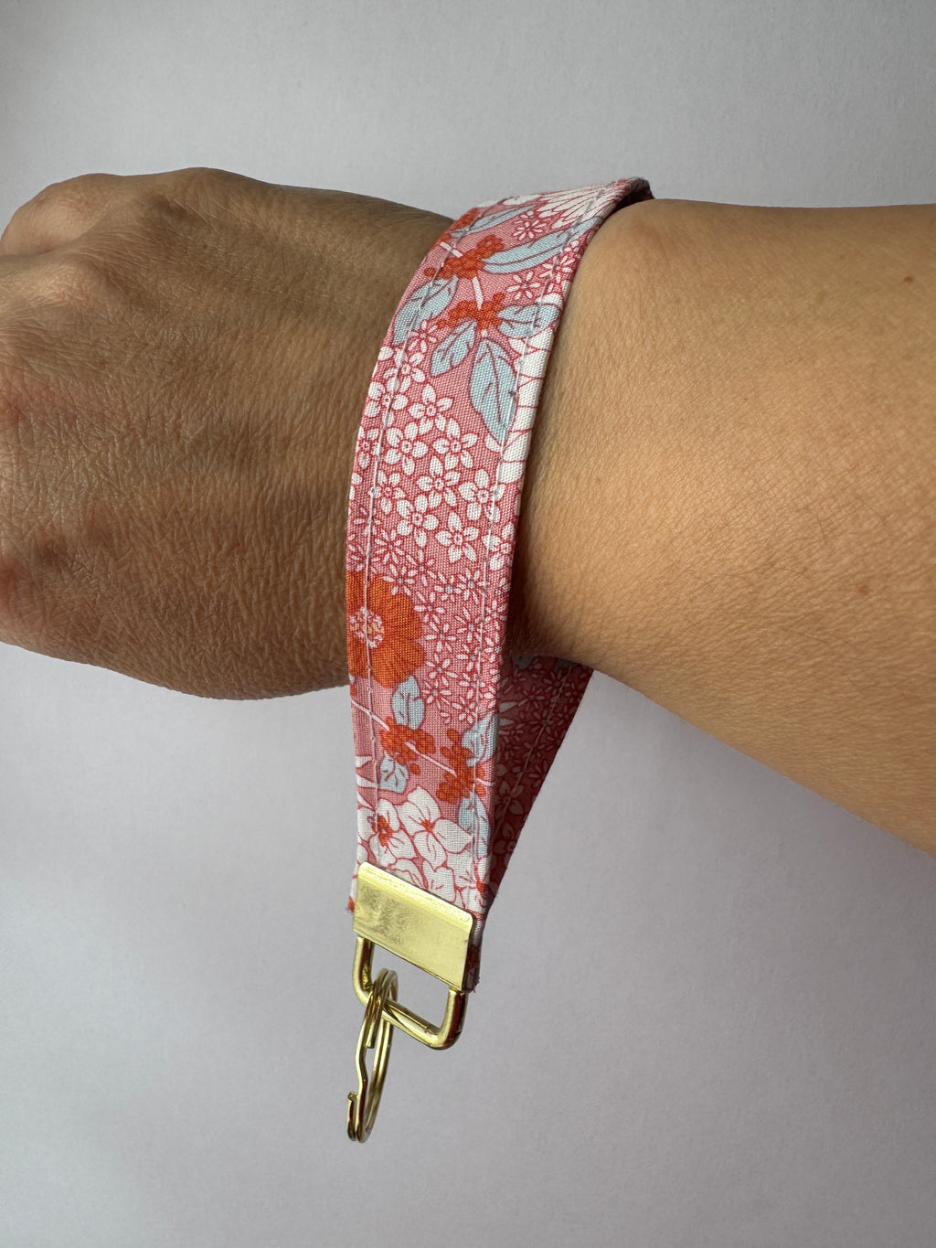 Sunset Bloom Wristlet Keychain