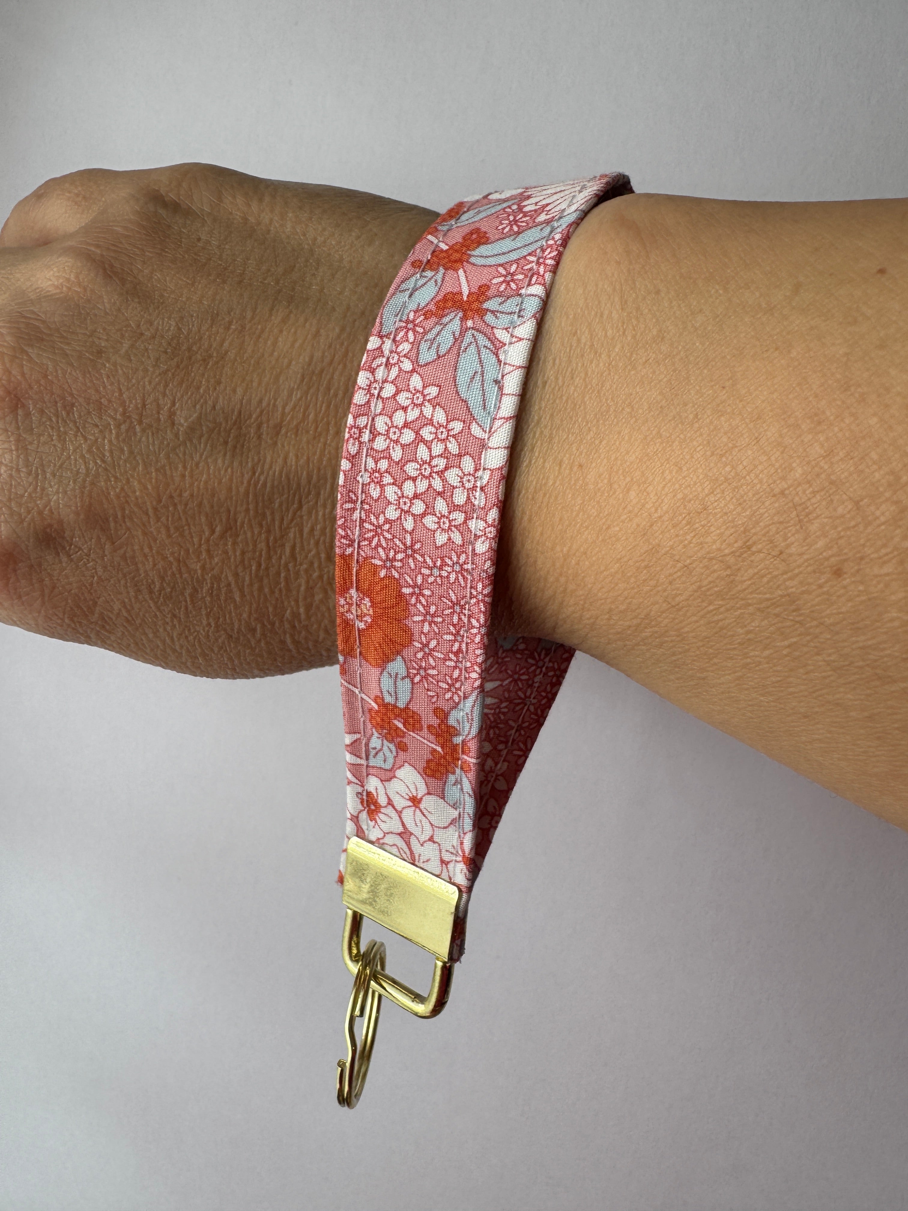 Sunset Bloom Wristlet Keychain