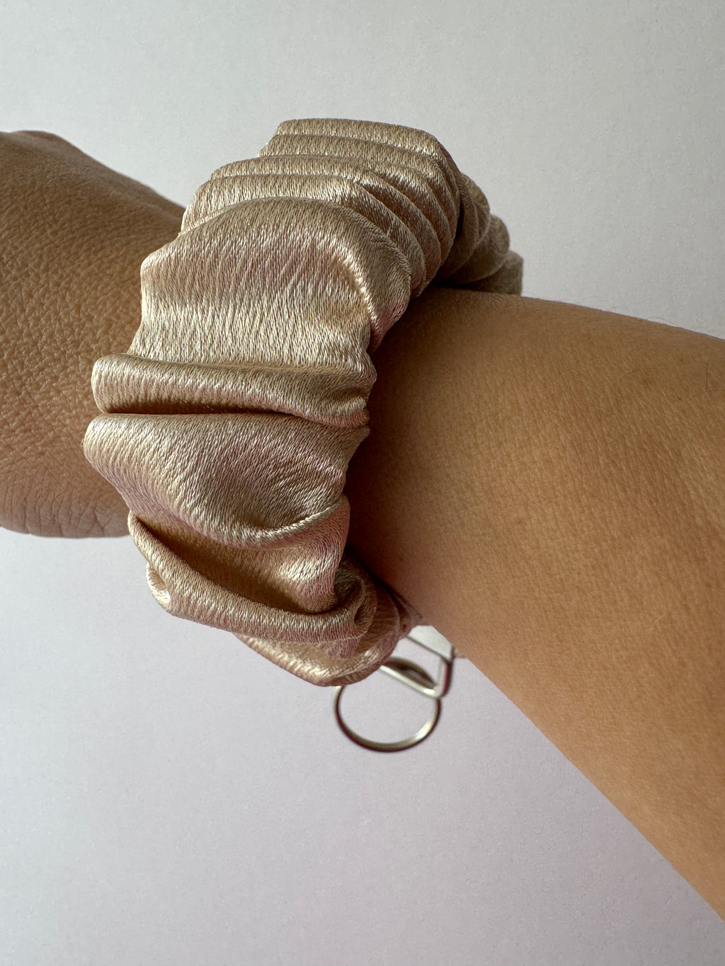Dusty Pearl Wristlet Keychain