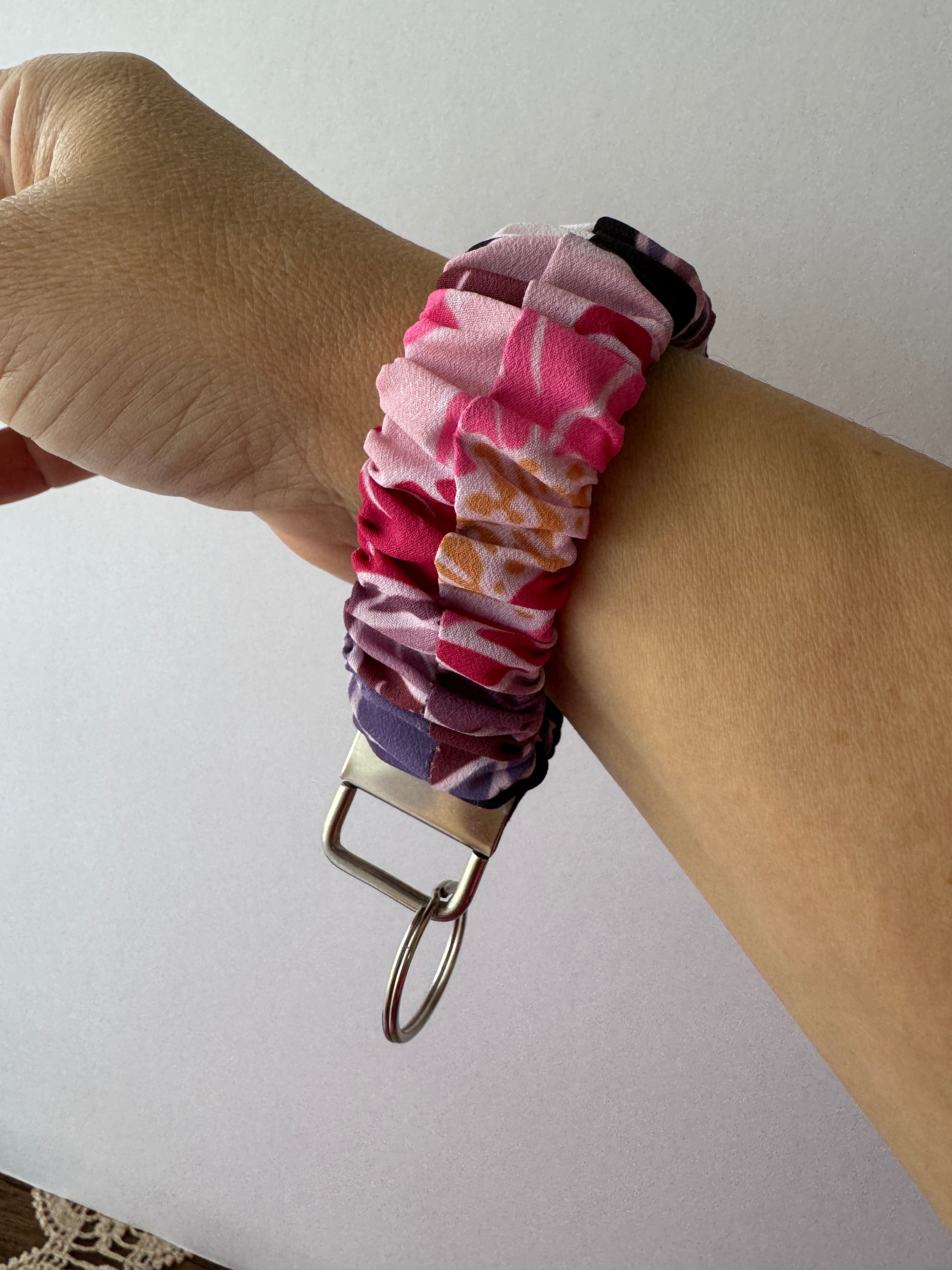 Wild Bloom Wristlet Keychain