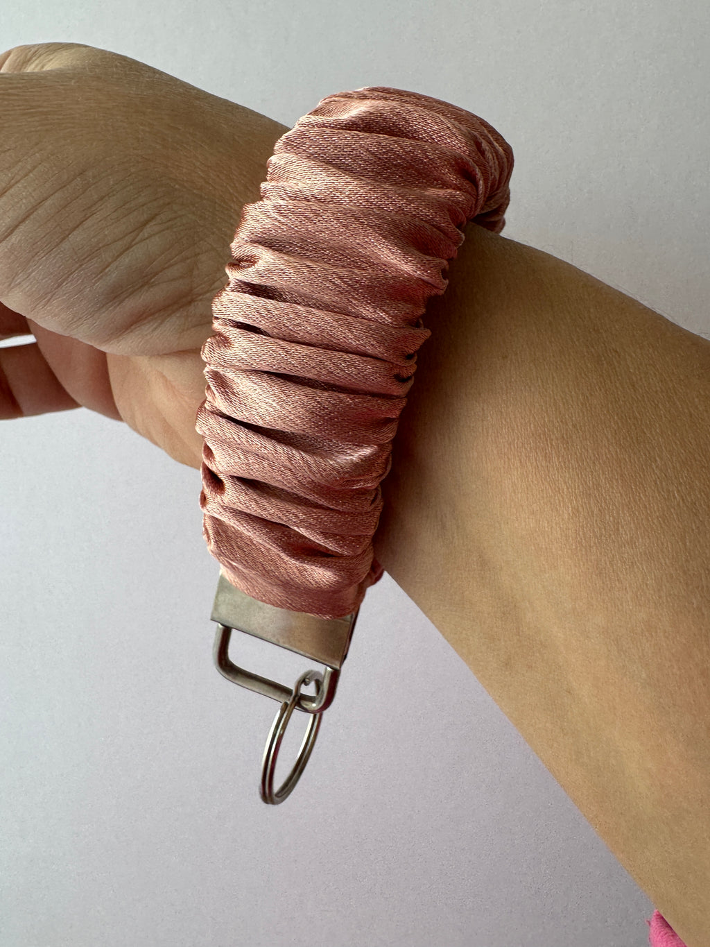 Rose Gold Wristlet Keychain