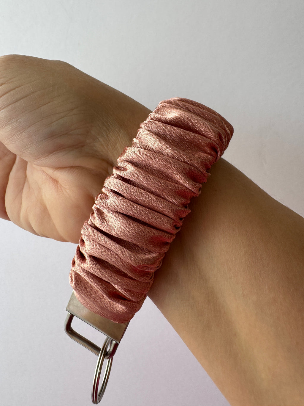 Rose Gold Wristlet Keychain