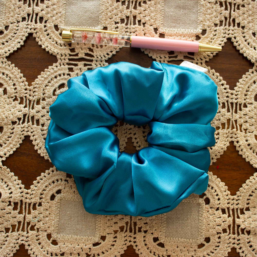 Midnight Lagoon Scrunchie - Satin