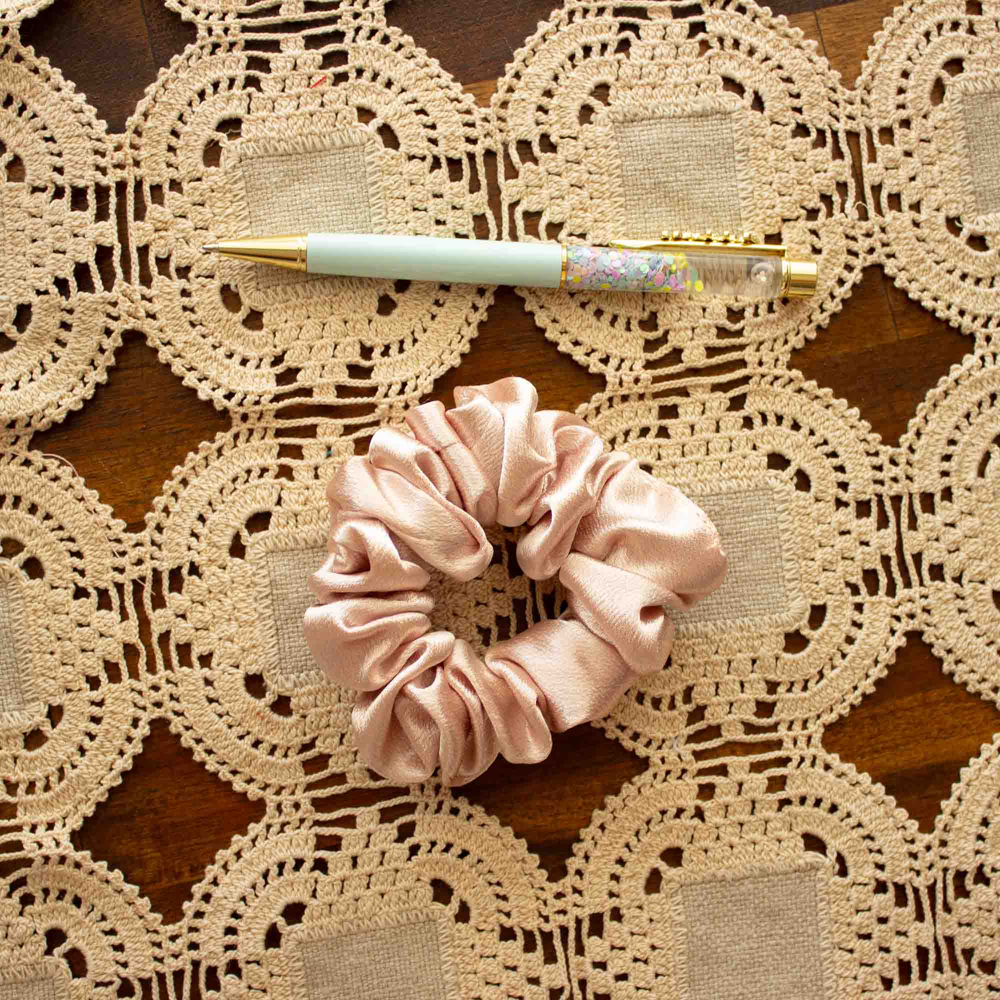 Pink Blush Scrunchie