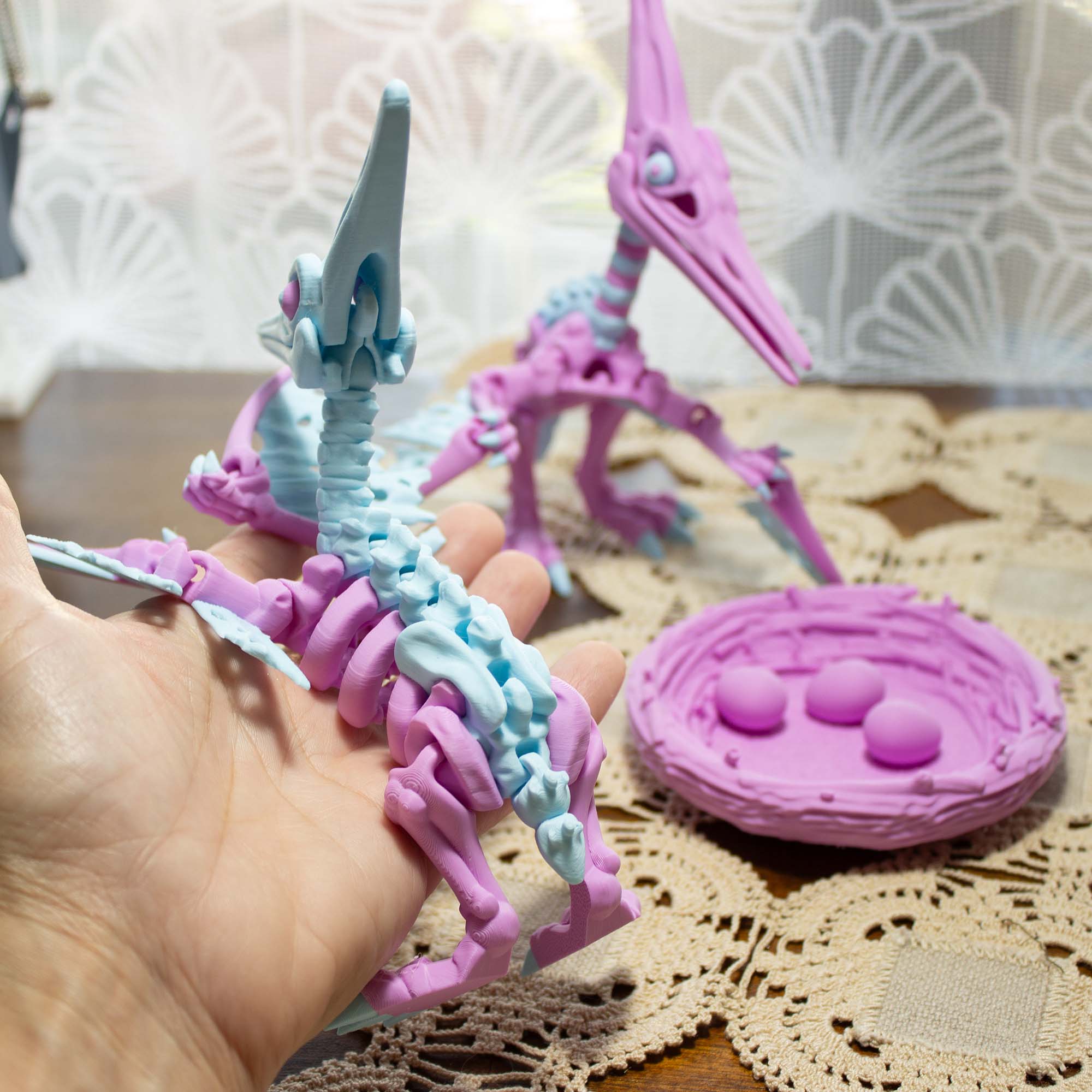 PteraPop_The_Skeleton_Pteranodon - Desk Pall Articulated Toy