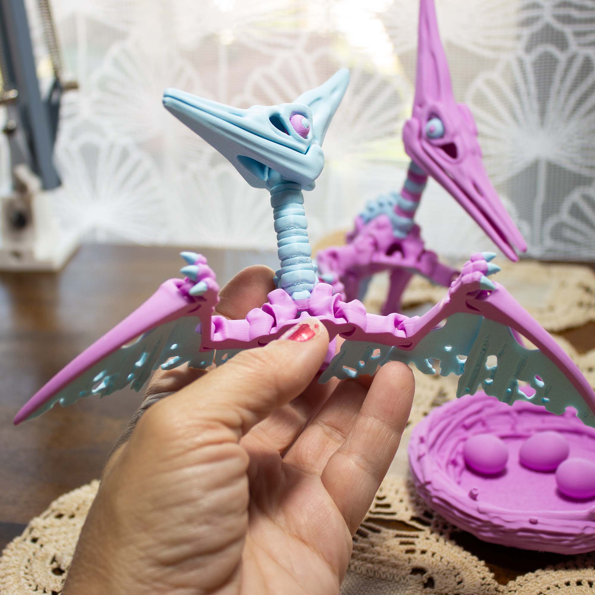 PteraPop_The_Skeleton_Pteranodon - Desk Pall Articulated Toy