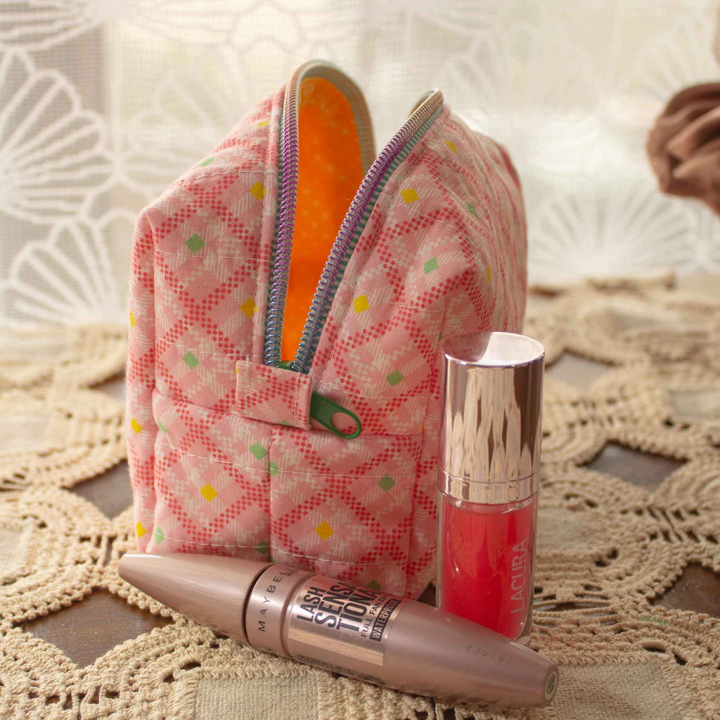 Gingham Bloom Box Bag