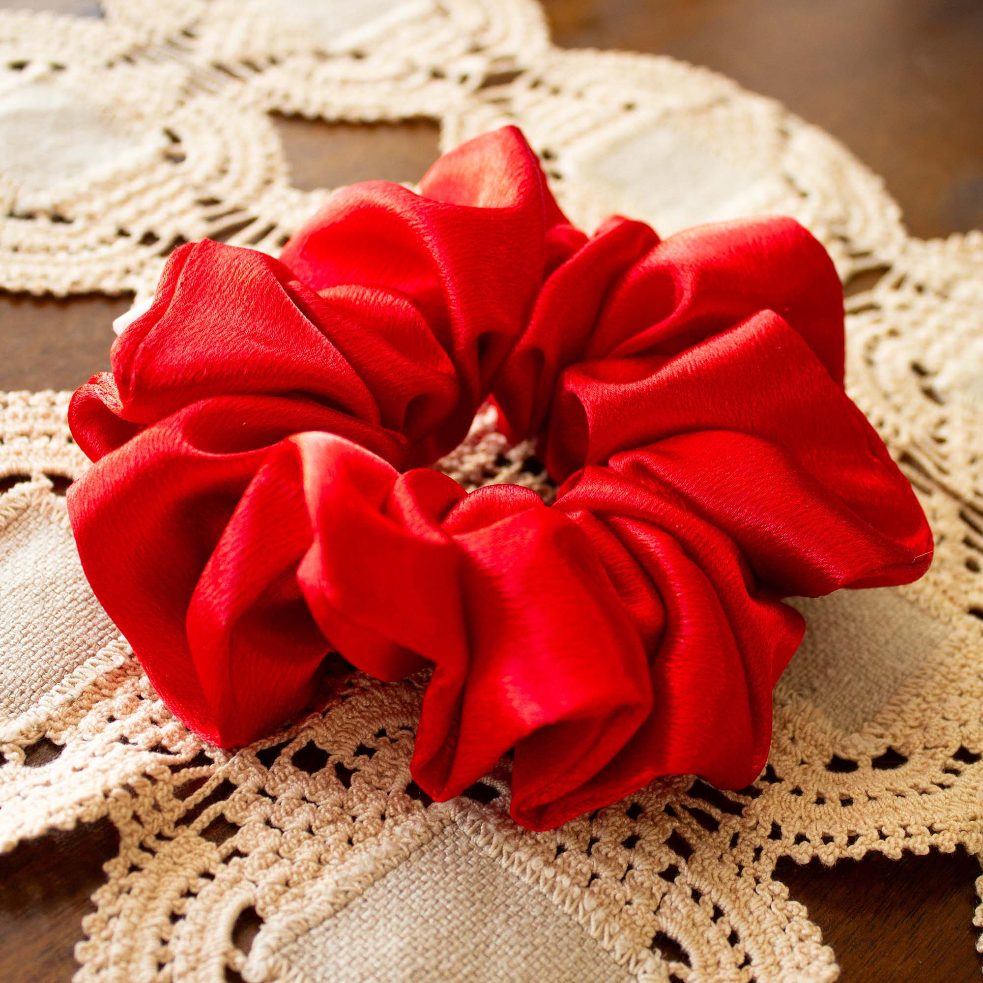 Scarlet Luxe Scrunchie
