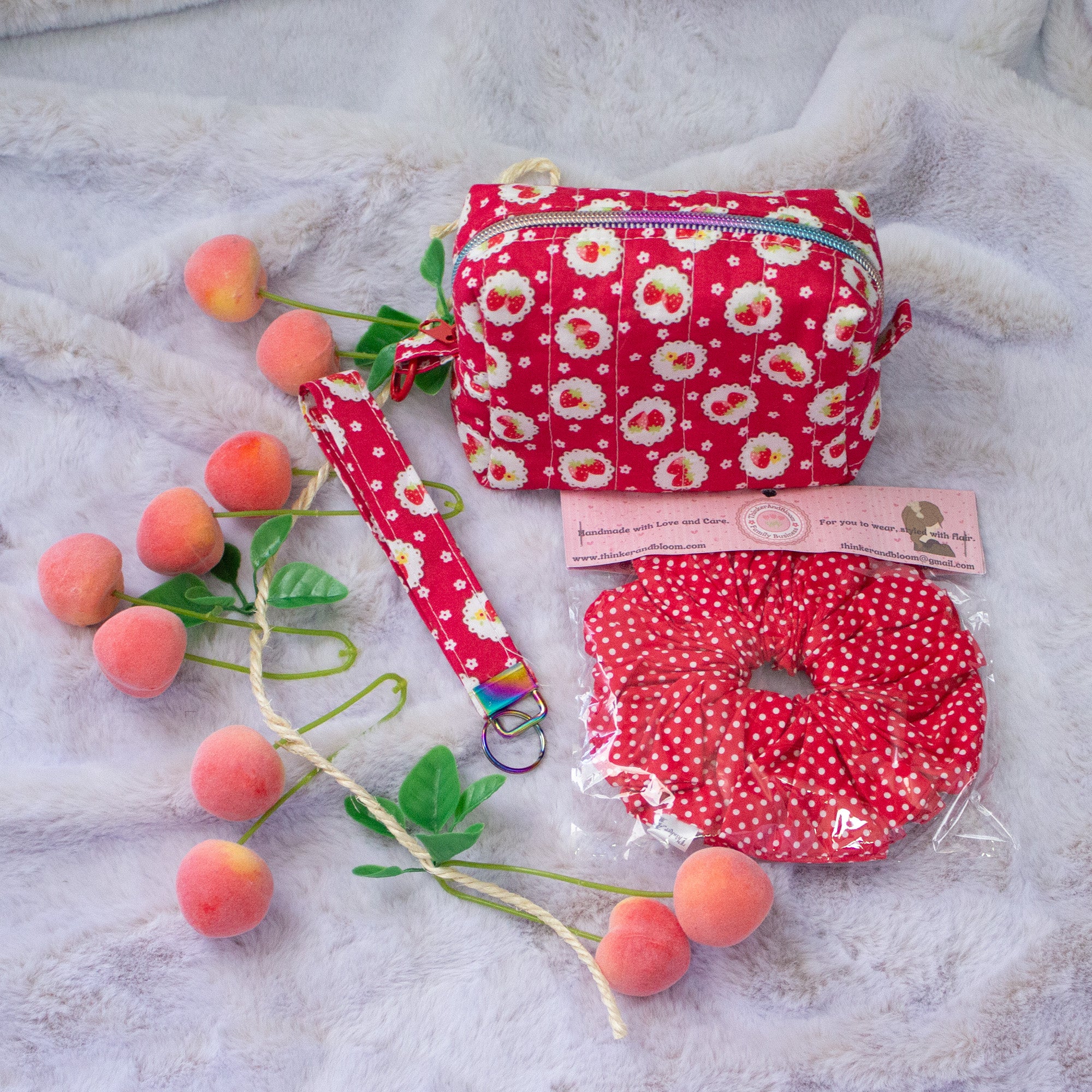 The Bloom & Go Gift Set ✨ - Box Bag Wristlet And Scrunchie