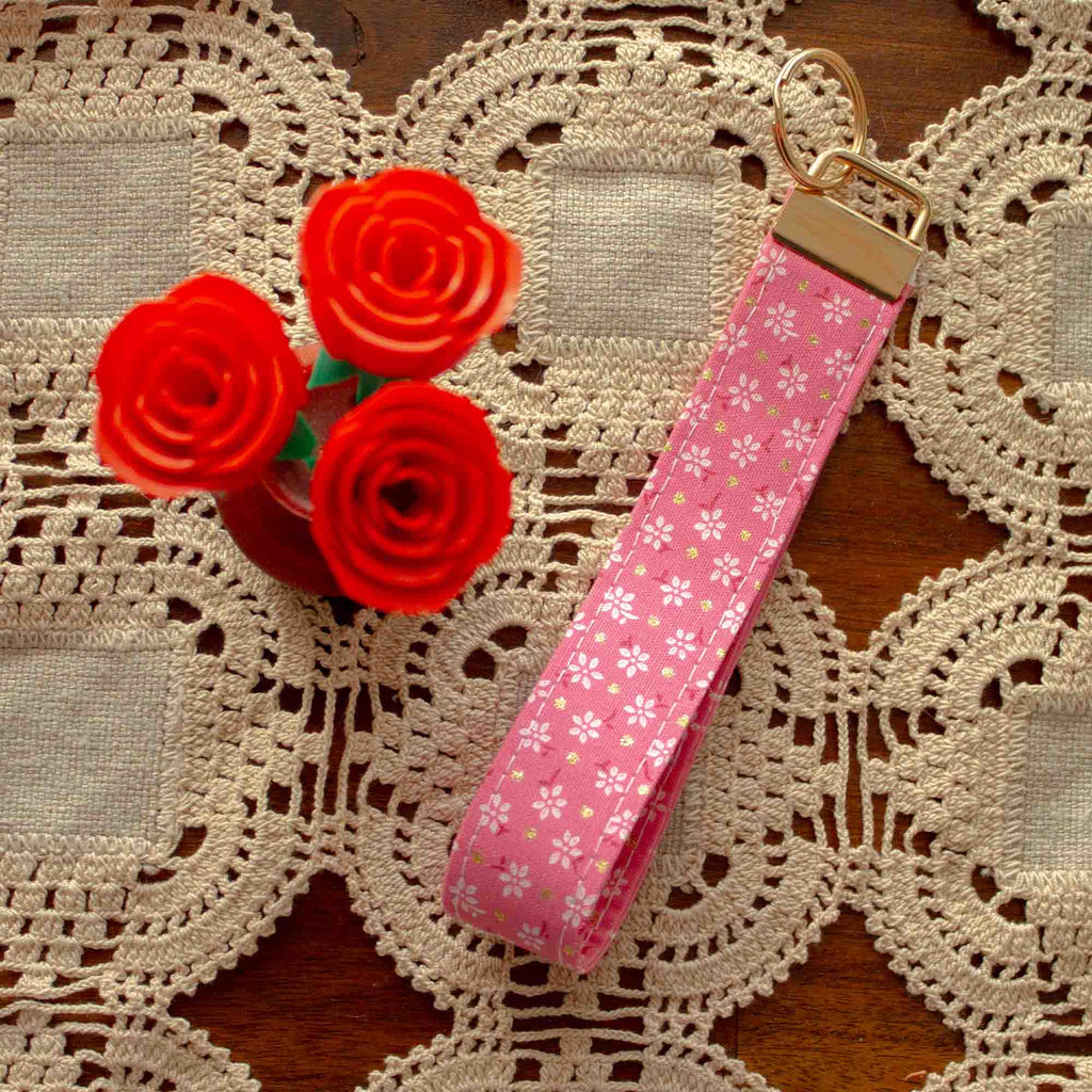 Wristlets - Pink Gold Flake