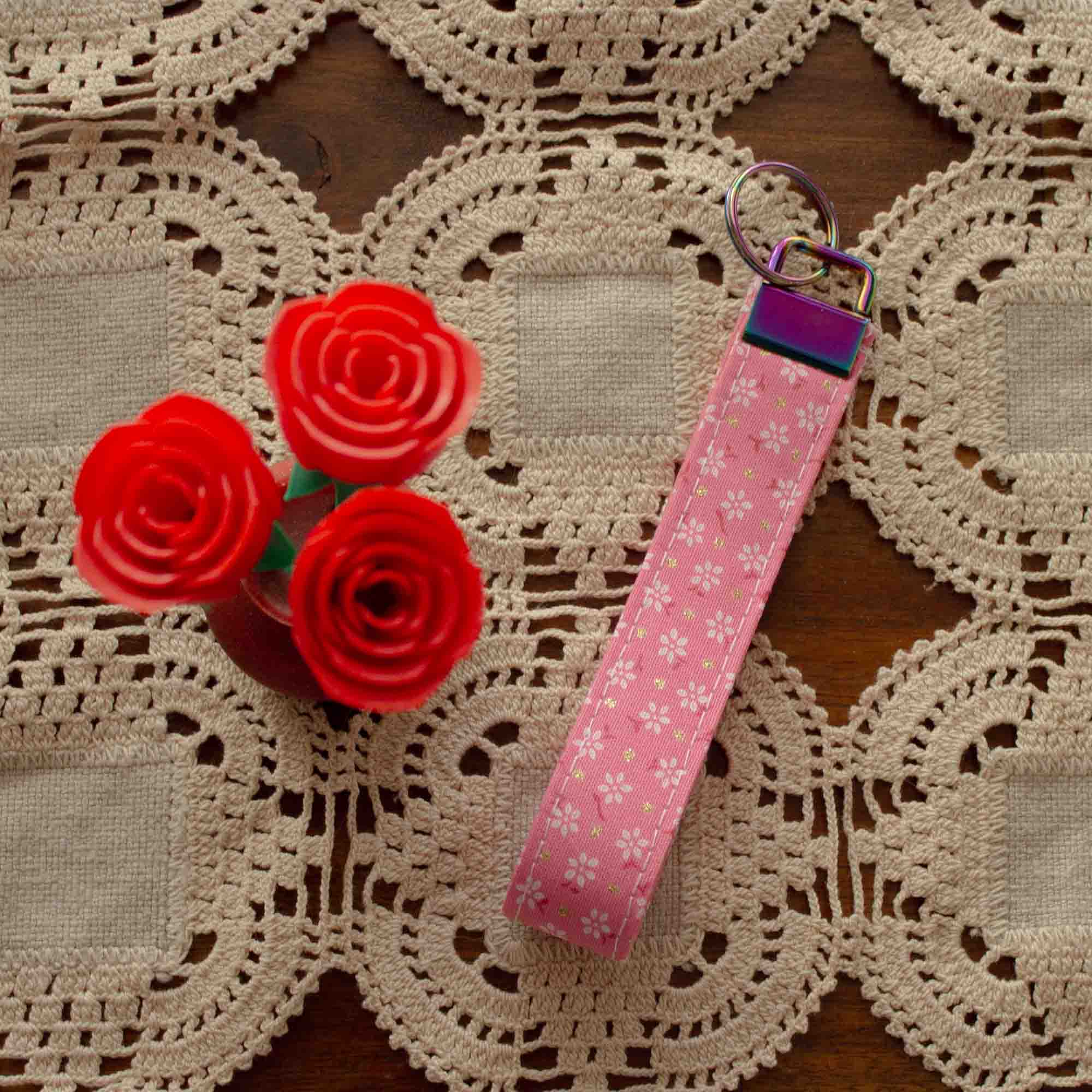 Wristlets - Pink Gold Flake